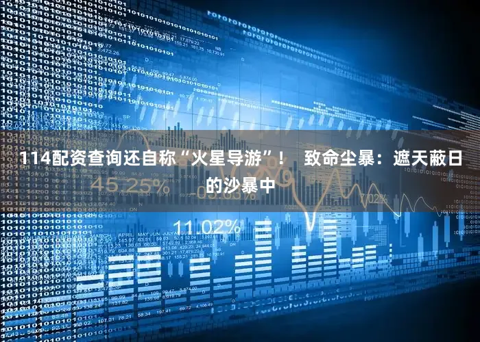 114配资查询还自称“火星导游”！  致命尘暴：遮天蔽日的沙暴中